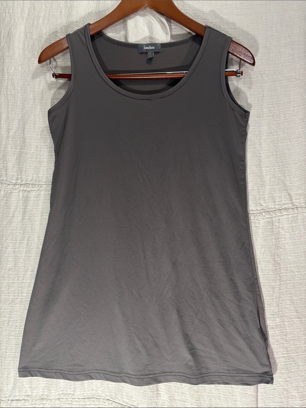 Neiman Marcus Grey Smoothing Mini Slip Layering Dress Size Small